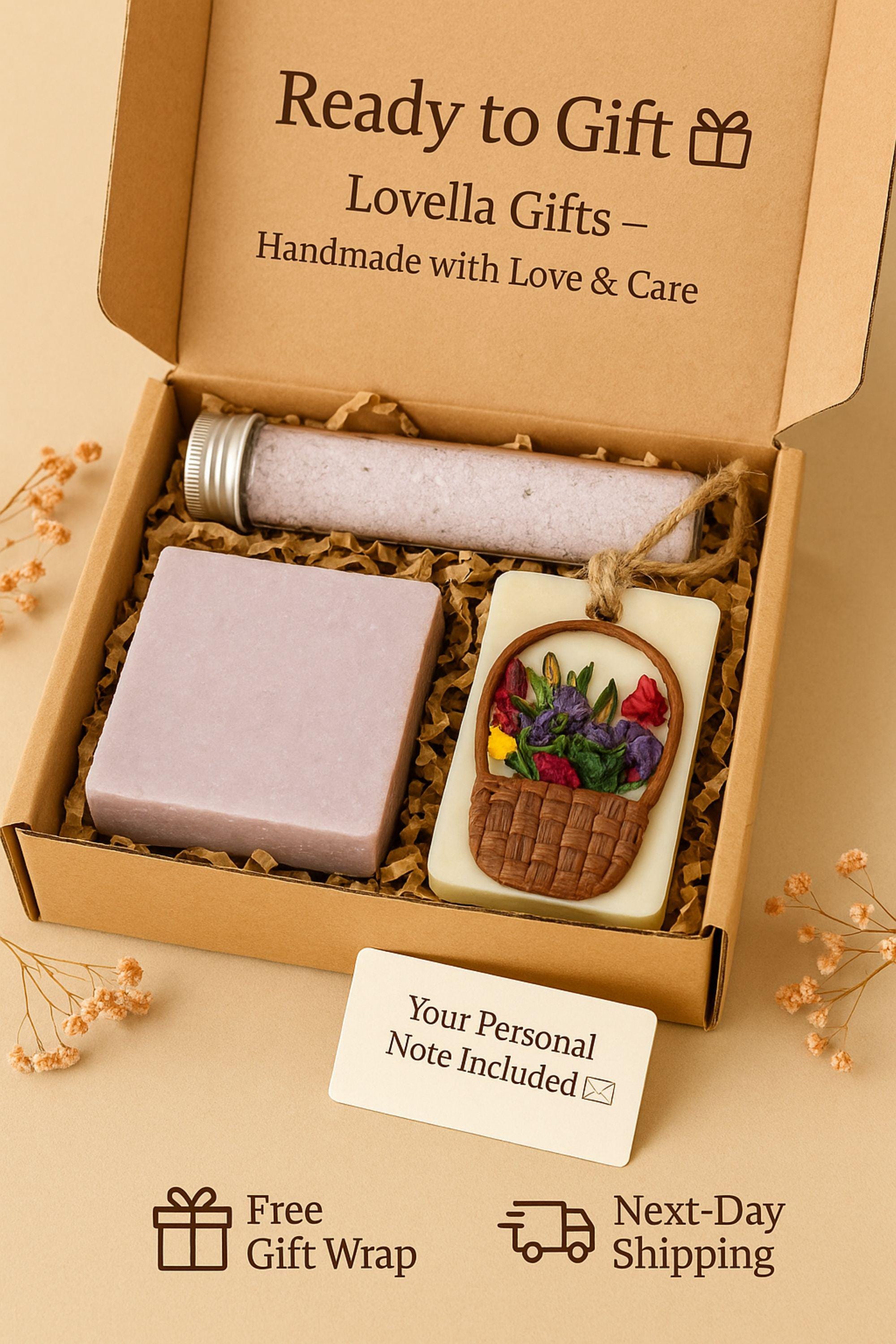 Cozy Gift Box, Hug in a Box, Handmade Soap Gift, Cozy Socks Gift, Bath Salt Gift Box, Self Care Package, Affordable Gift Set, Small Gift Box, Handmade in Florida, Crochet Flower Gift, Comfort Care Package, Spa Gift Box, just because gift box, sunflower self care set, eco friendly spa gift, handmade soap and candle, sunflower surprise gift, natural spa box, small gift just because, cozy spa gift set