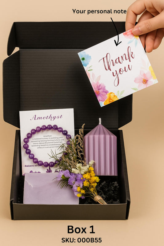 Cozy Gift Box, Hug in a Box, Handmade Soap Gift, Cozy Socks Gift, Bath Salt Gift Box, Self Care Package, cozy spa gift set, rose quartz gift, love bracelet, self care box, spa gift for her, cozy socks candle, worry stone rose quartz, birthday gift box, emotional healing, comfort gift, amethyst gift box, stress relief box, calming crystal gift, healing bracelet, handmade candle soap, spa gift for her, relaxation care package, self care gift, gemstone bracelet gift, amethyst jewelry set