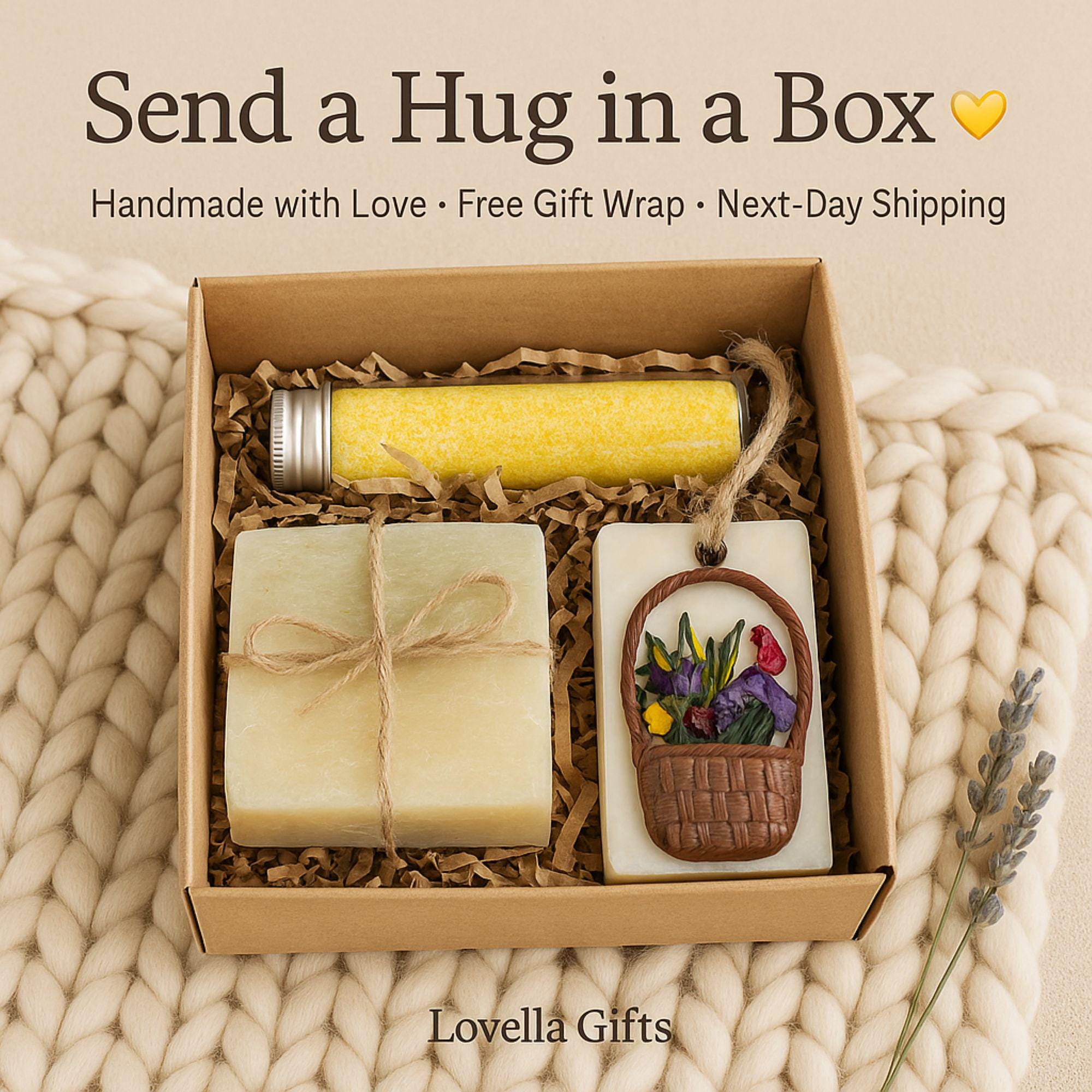 Hug in the box, Thinking of you care package, Best friend birthday gift for her, mini handmade gift, Pamper Humper, Gift Box for women, Birthday favor box, Relaxation gift box, Valentines Gift Box, Happy Birthday Cheer Up Organic Spa Basket, Pamper Humper, Hug in Box, Handmade Spa Gift, Self Care Box, Cheer up Gift, Encouragement Gift, Thinking of you, Get well soon gift, Cozy Gift for her, Handmade Soap Set, Relaxation Gift Box, Natural Spa Set, Gift for Mom, Gift for Sister