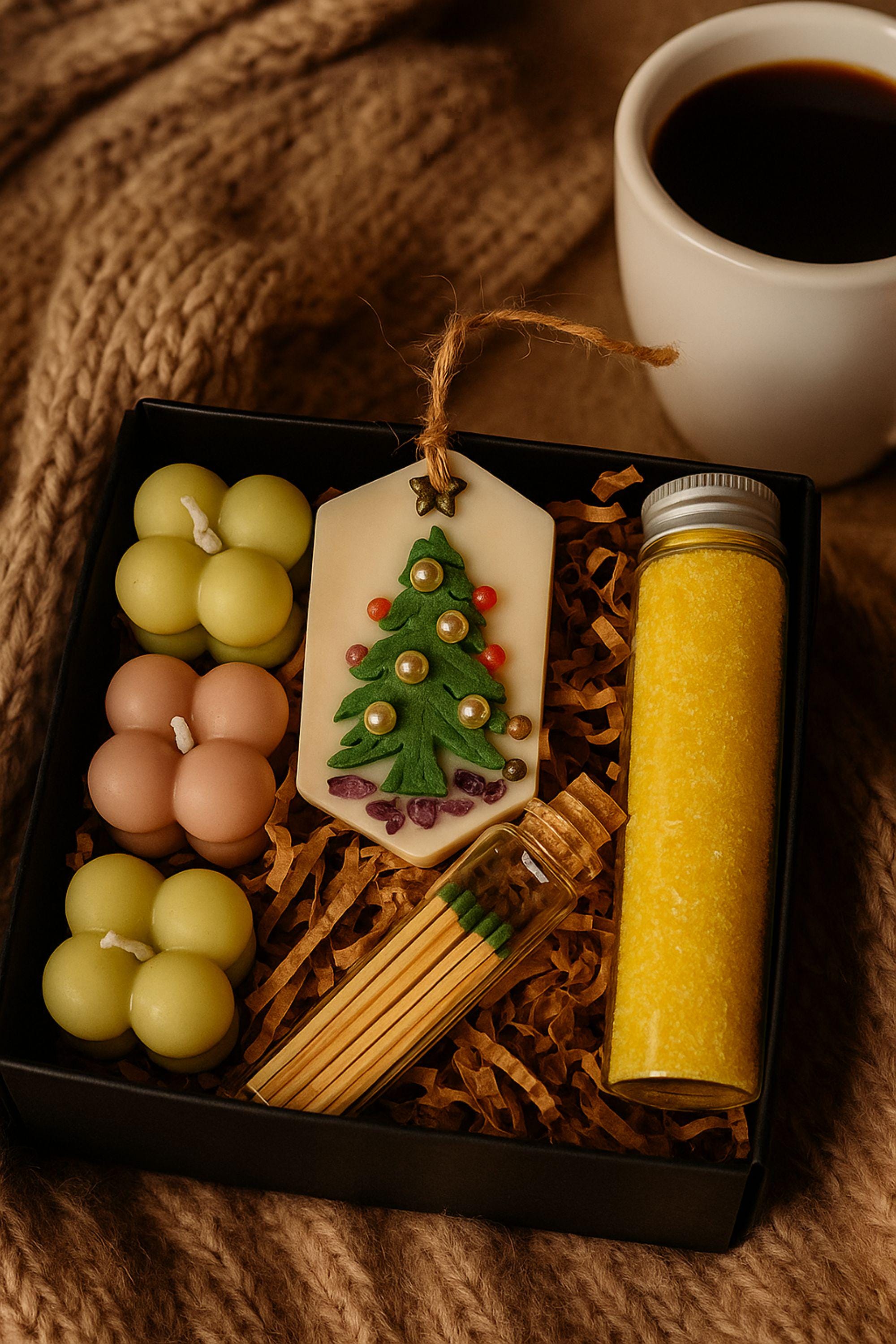 Christmas Gift Box, Holiday Spa Gift, Handmade Soap Gift, Crochet Flower Box, Cozy Winter Gift, Self Care Christmas Box, Holiday Candle Set, Thinking of You Gift, Secret Santa Gift, Handmade Spa Set, Natural Bath Gift, Eco Friendly Gift Box, Lovella Gifts Christmas, Crochet Flower Gift, Comfort Care Package, Spa Gift Box, just because gift box, natural spa box