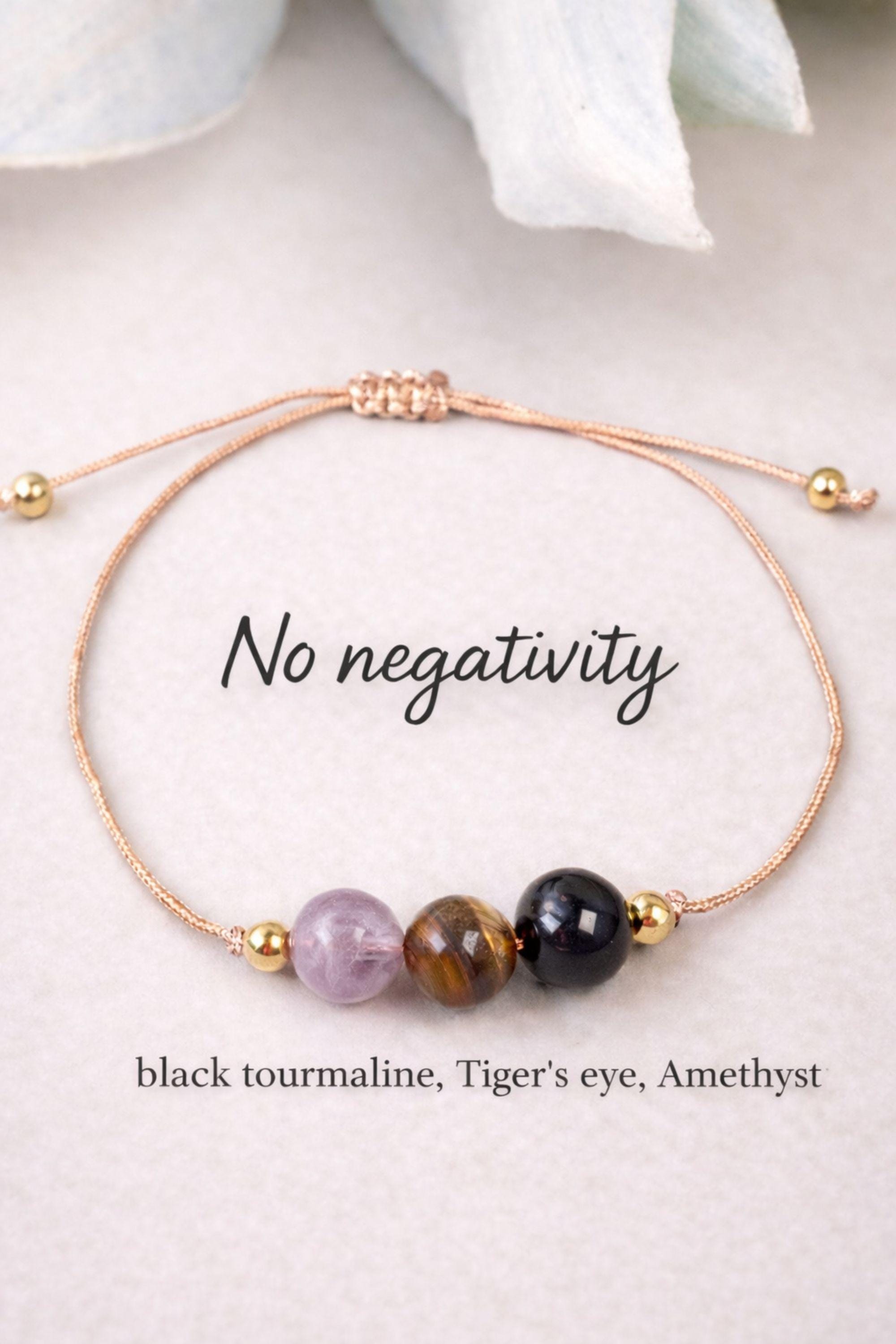 This No Negativity protection bracelet is designed as a meaningful support gift to help block negative energy, reduce stress, and encourage emotional balance. Made with carefully selected beads and a minimalist design, it serves as a daily reminder of calm, strength, and protection during challenging times. Thoughtfully handcrafted, this bracelet is an ideal stress relief and support gift for anyone who needs encouragement, grounding, or positive energy — whether for yourself or a loved one.