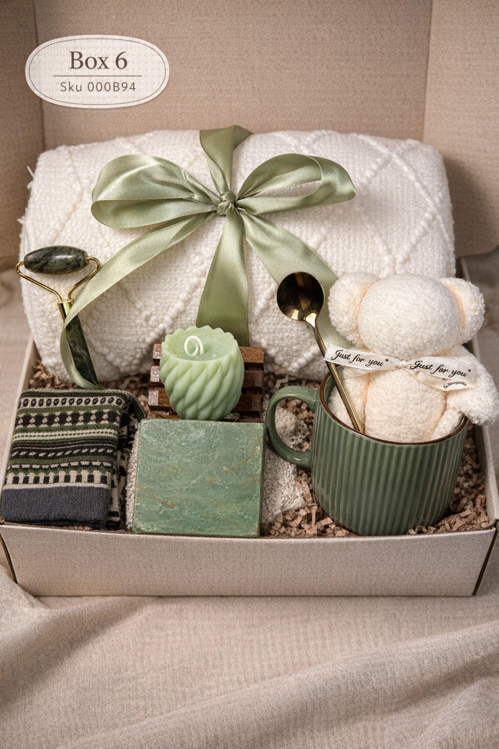 get well soon gift box after surgery care package recovery gift for her with cozy blanket, candle, ceramic mug, handmade soap, comfort gift set, feel better gift, hospital recovery gift, self care box, thinking of you gift, healing gift basket, wellness gift, cozy recovery box, comfort care package, relaxation gift for recovery