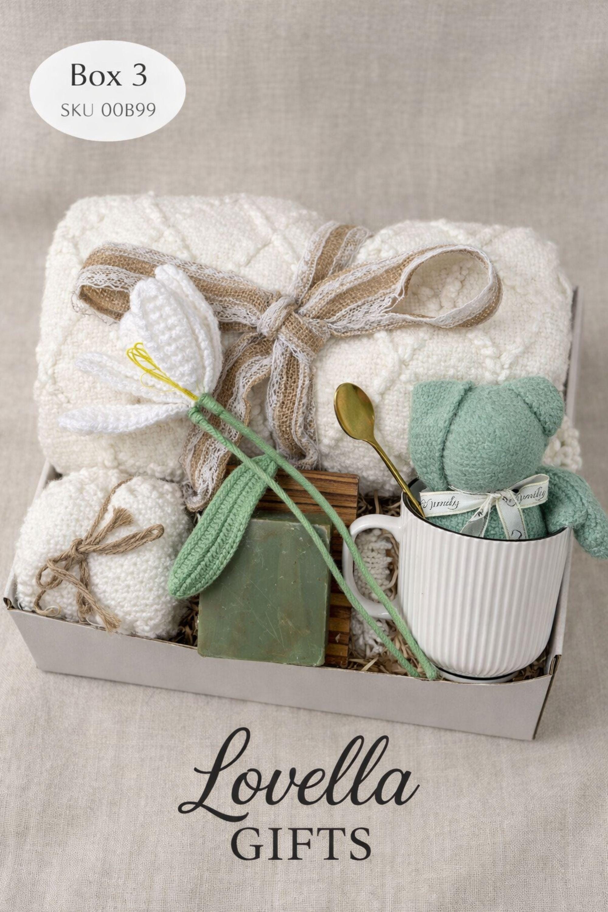 get well soon gift box after surgery care package recovery gift for her with cozy blanket, candle, ceramic mug, handmade soap, comfort gift set, feel better gift, hospital recovery gift, self care box, thinking of you gift, healing gift basket, wellness gift, cozy recovery box, comfort care package, relaxation gift for recovery