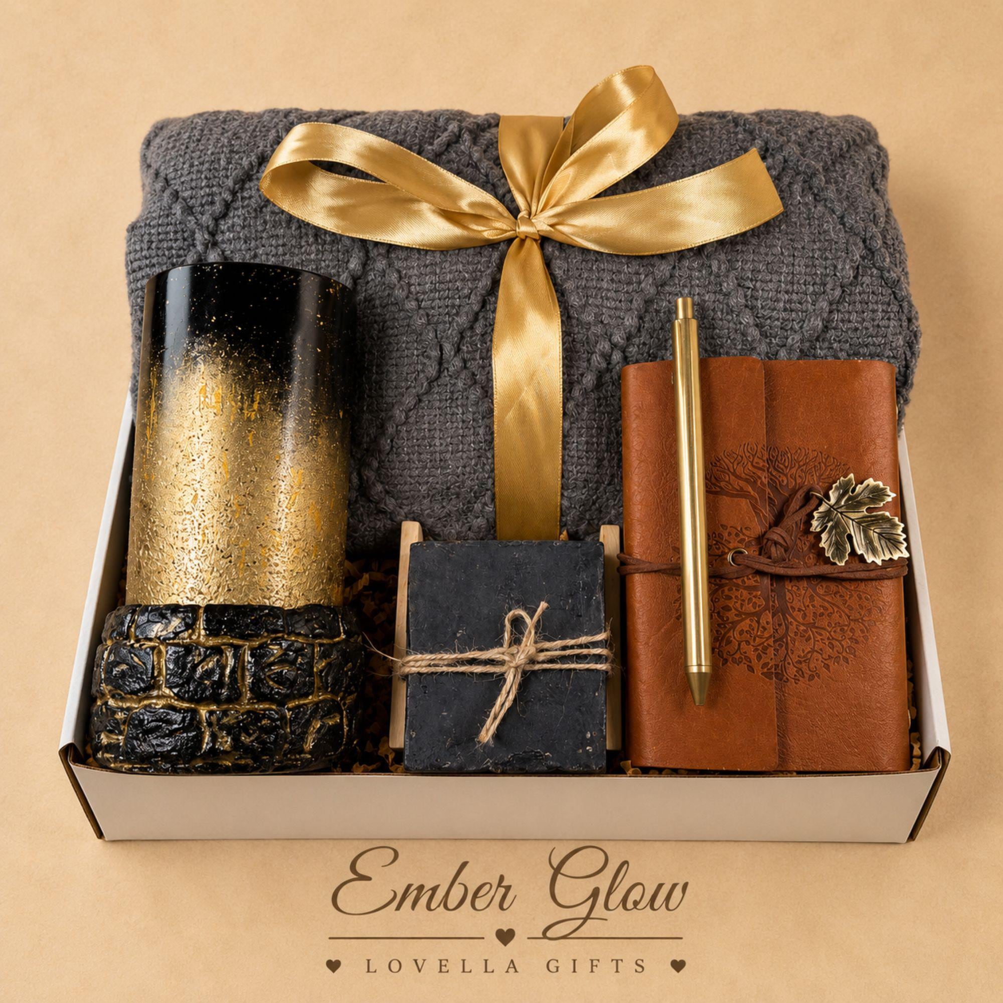 Money manifestation gift box featuring Tiger's Eye bracelet, prosperity stone, money candle and handmade soap. Prosperity gift set for wealth and abundance, entrepreneur gift, success crystal gift, good luck gift, financial success gift, law of attraction gift and wealth attraction gift ready to gift.