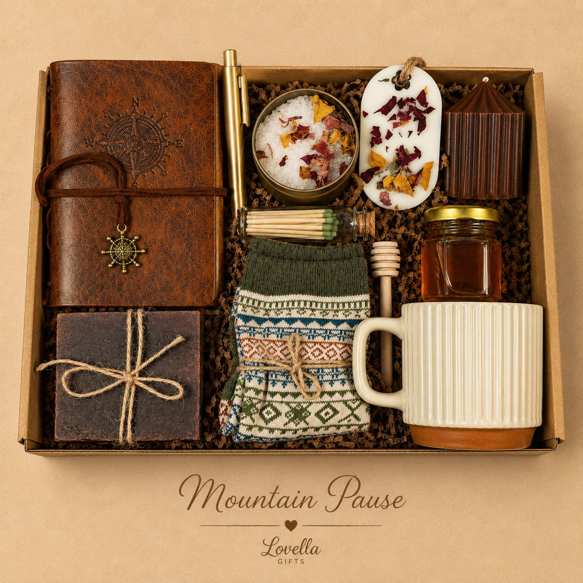 Gift box for men with self care essentials, Father's Day gift set, relaxation care package, birthday gift for dad, husband gift basket, boyfriend gift box, hygge gift set, thoughtful gift for him, mens wellness gift, housewarming gift, appreciation gift for coworker, get well soon gift for men, luxury gift basket, ready to gift self care package, handmade Florida gift box