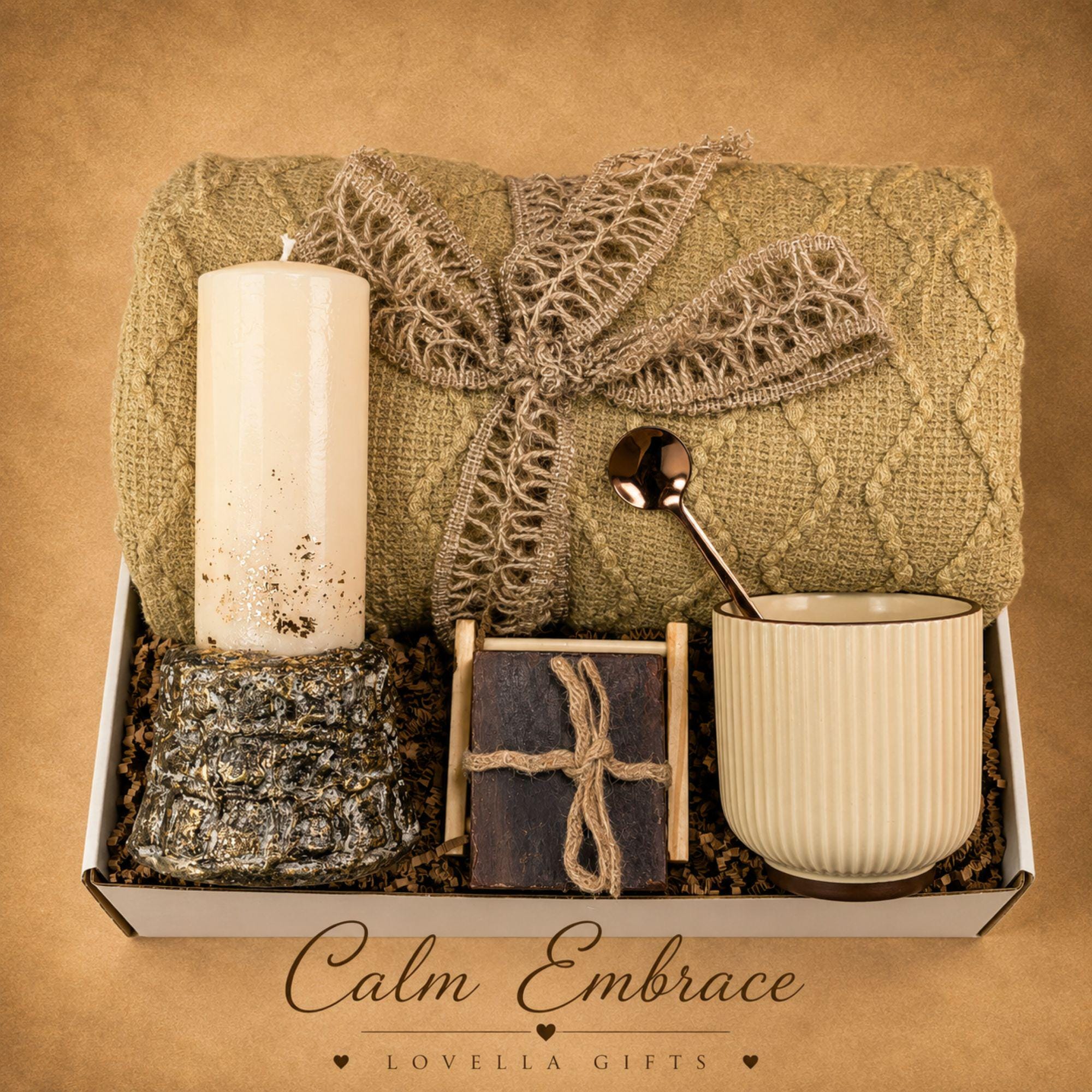 Money manifestation gift box featuring Tiger's Eye bracelet, prosperity stone, money candle and handmade soap. Prosperity gift set for wealth and abundance, entrepreneur gift, success crystal gift, good luck gift, financial success gift, law of attraction gift and wealth attraction gift ready to gift.