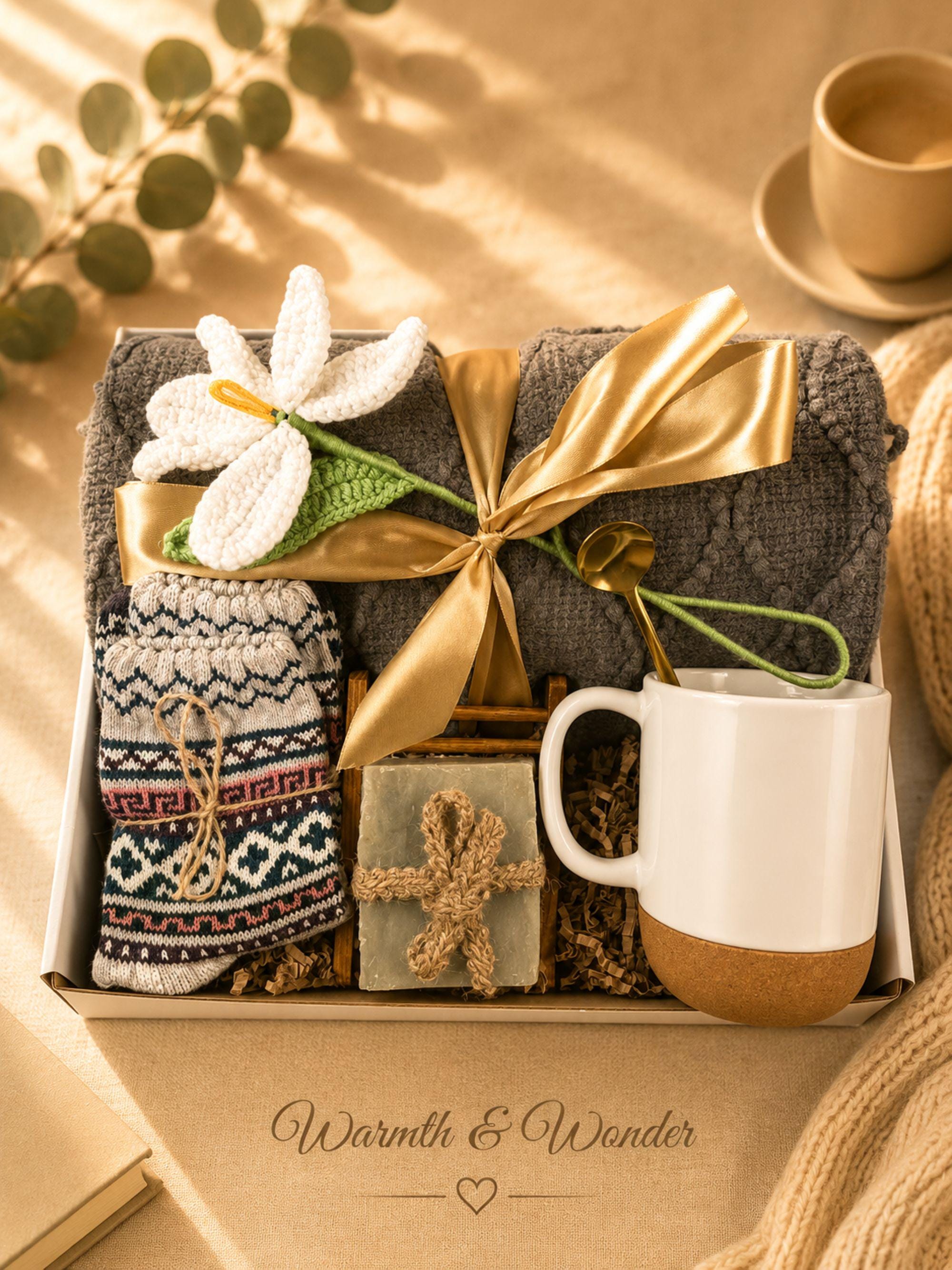 Surgery Recovery Gift Box post surgery care package with comforting self care items, get well soon support, and thoughtful recovery gift for women.
