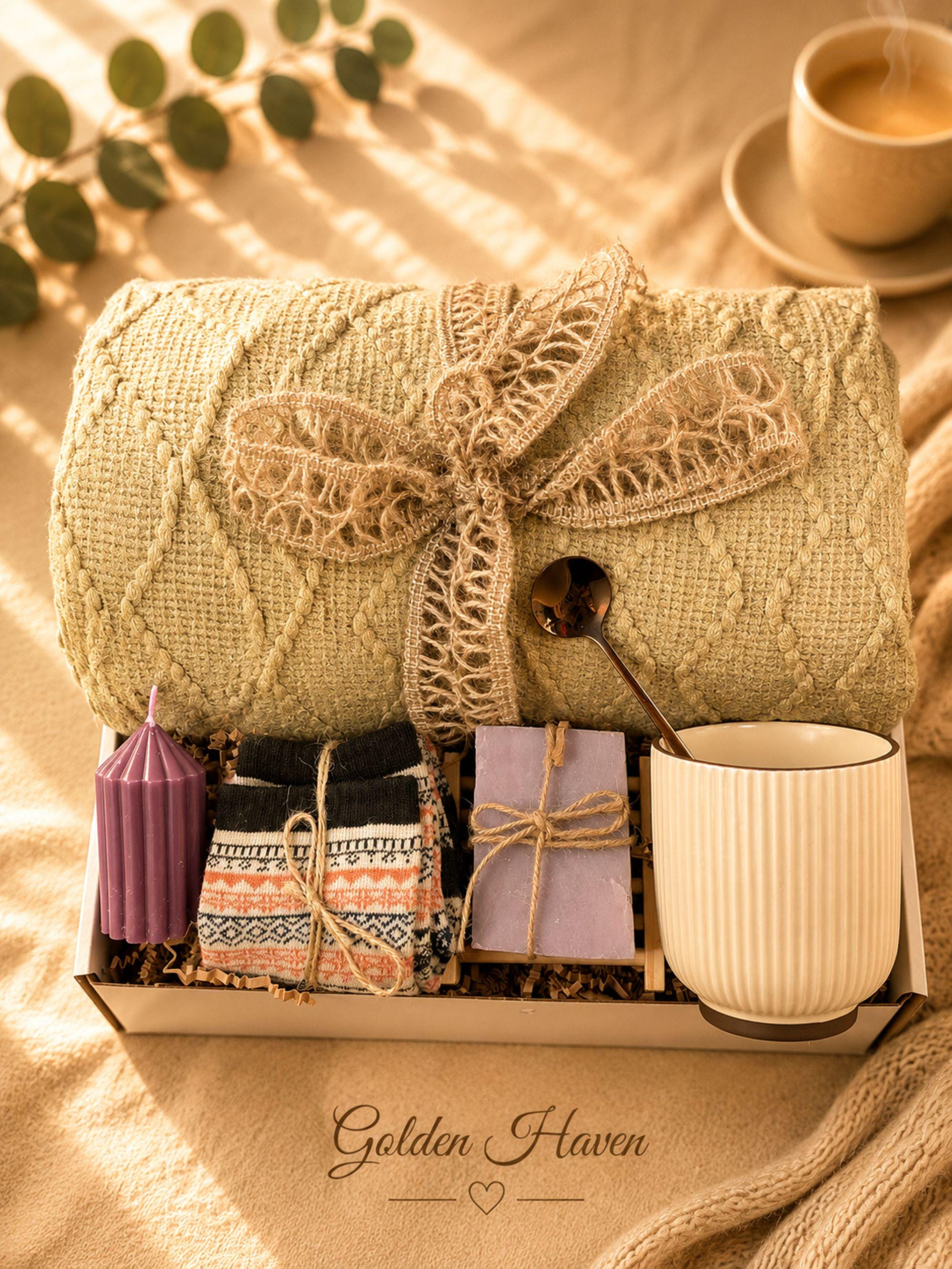Surgery Recovery Gift Box post surgery care package with comforting self care items, get well soon support, and thoughtful recovery gift for women.