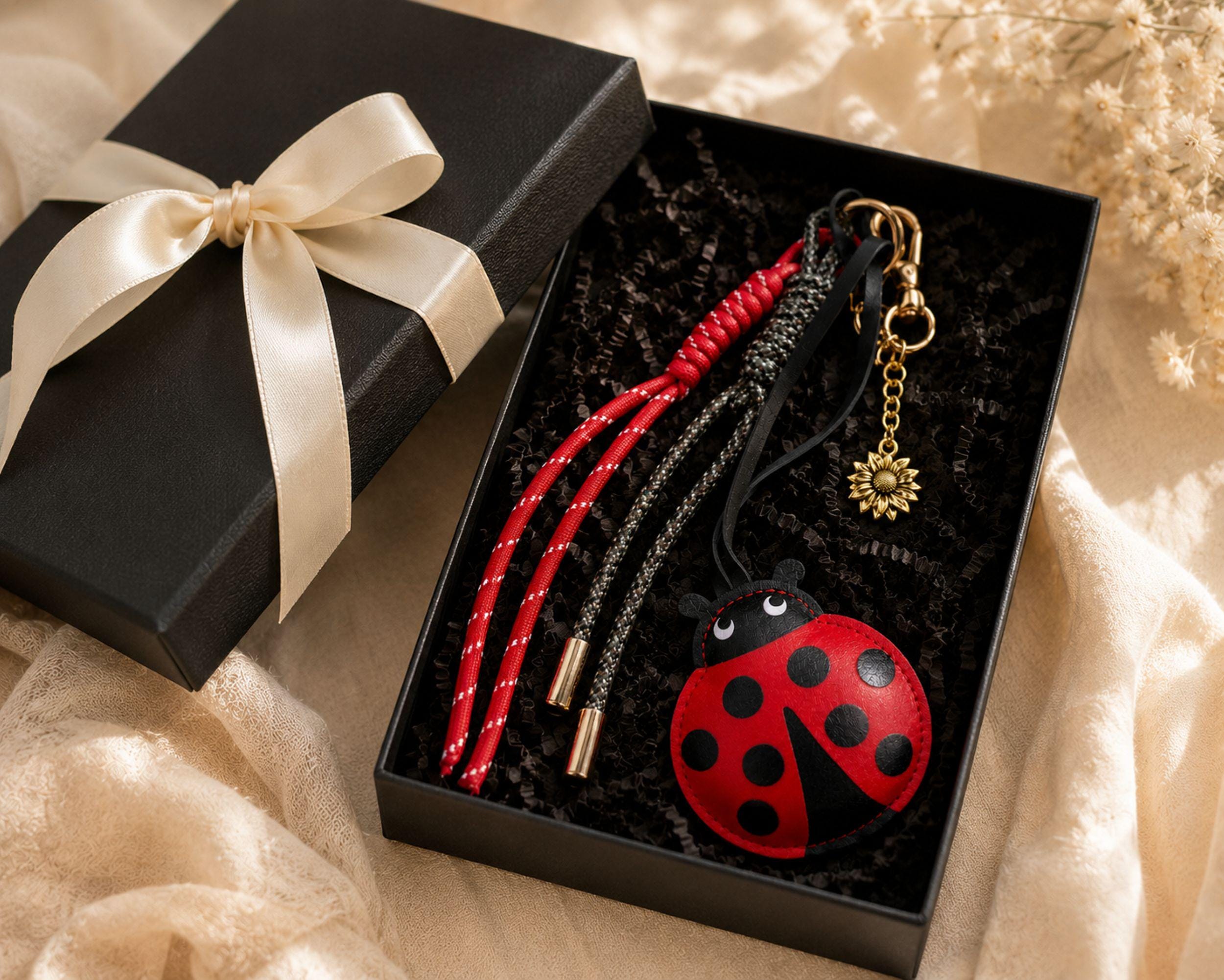 Ladybug Bag Charm cute lucky ladybug purse charm with handbag accessory styling, optional charm details, and cheerful gift for her presentation.