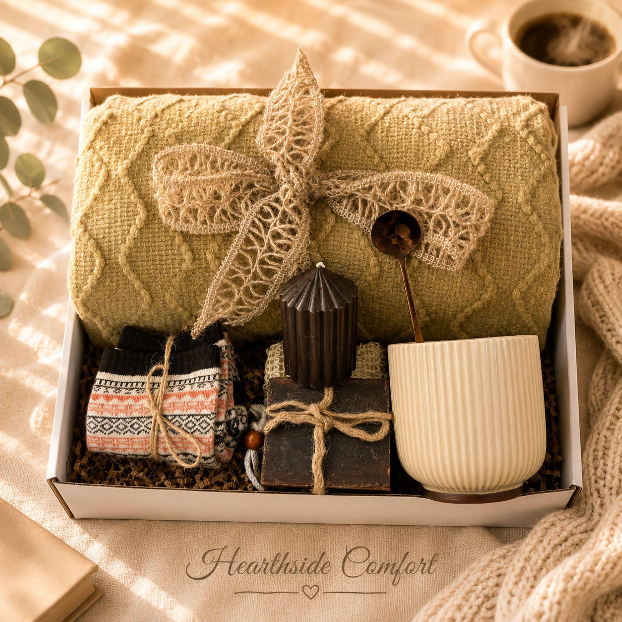 Surgery Recovery Gift Box post surgery care package with comforting self care items, get well soon support, and thoughtful recovery gift for women.