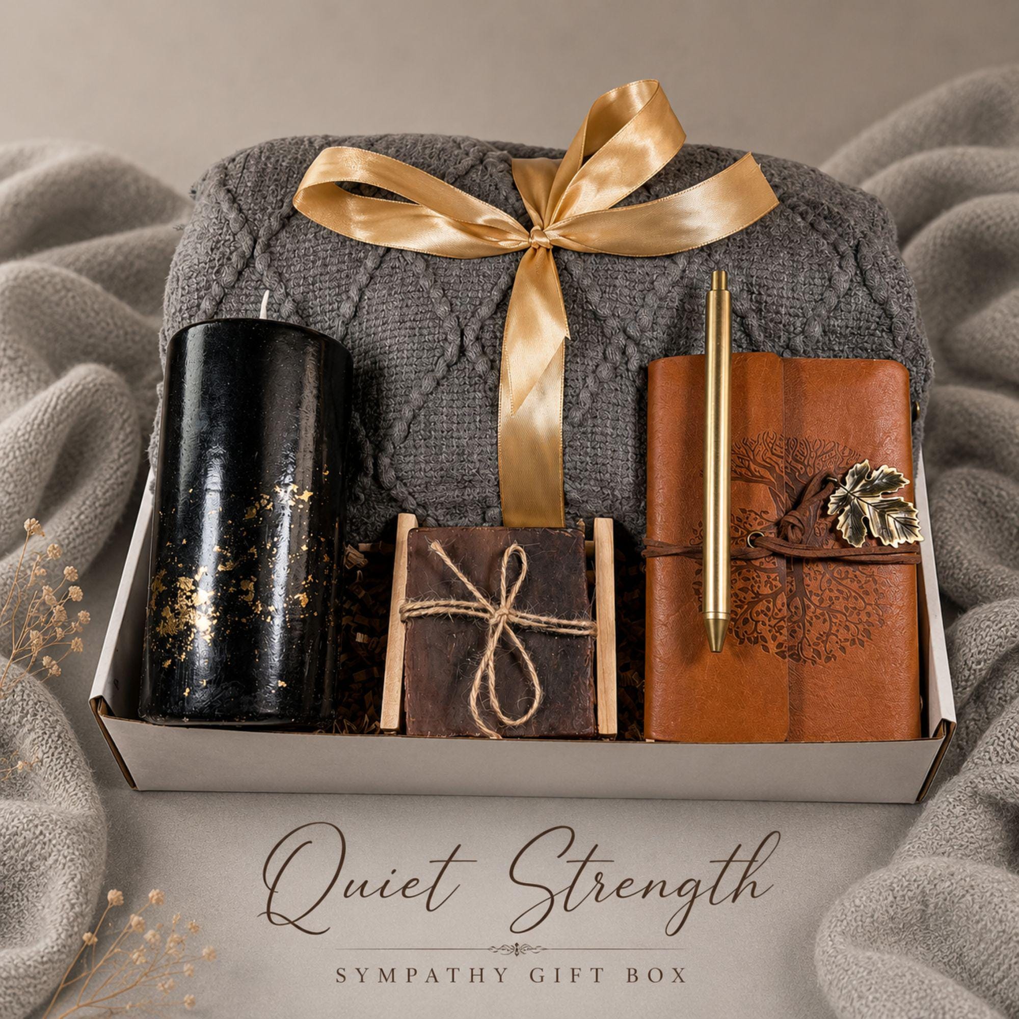 Loss of Daughter Gift sympathy gift box with comforting bereavement care items, memorial support for grieving parents, and condolence gift presentation.