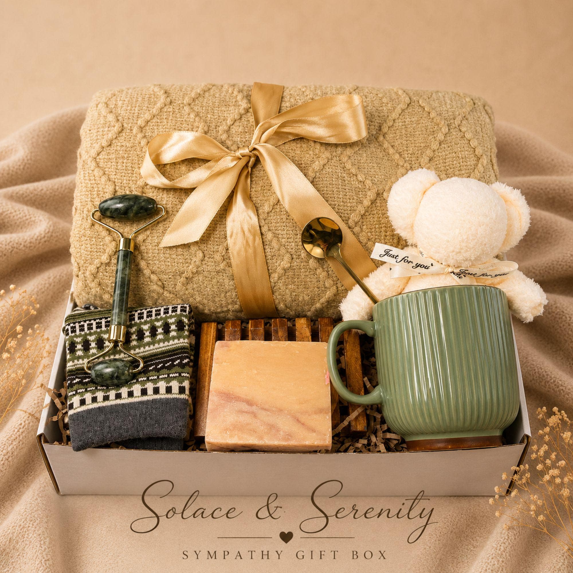 Loss of Daughter Gift sympathy gift box with comforting bereavement care items, memorial support for grieving parents, and condolence gift presentation.