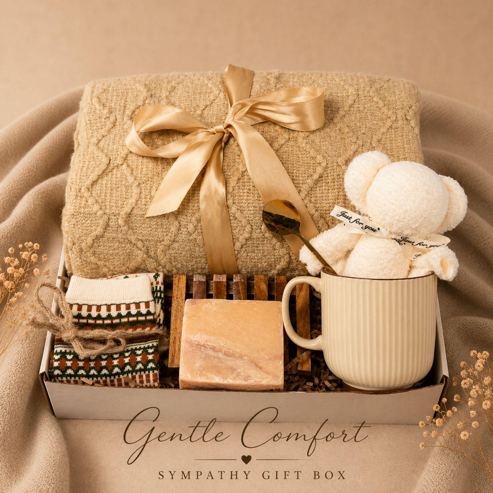 Loss of Daughter Gift sympathy gift box with comforting bereavement care items, memorial support for grieving parents, and condolence gift presentation.
