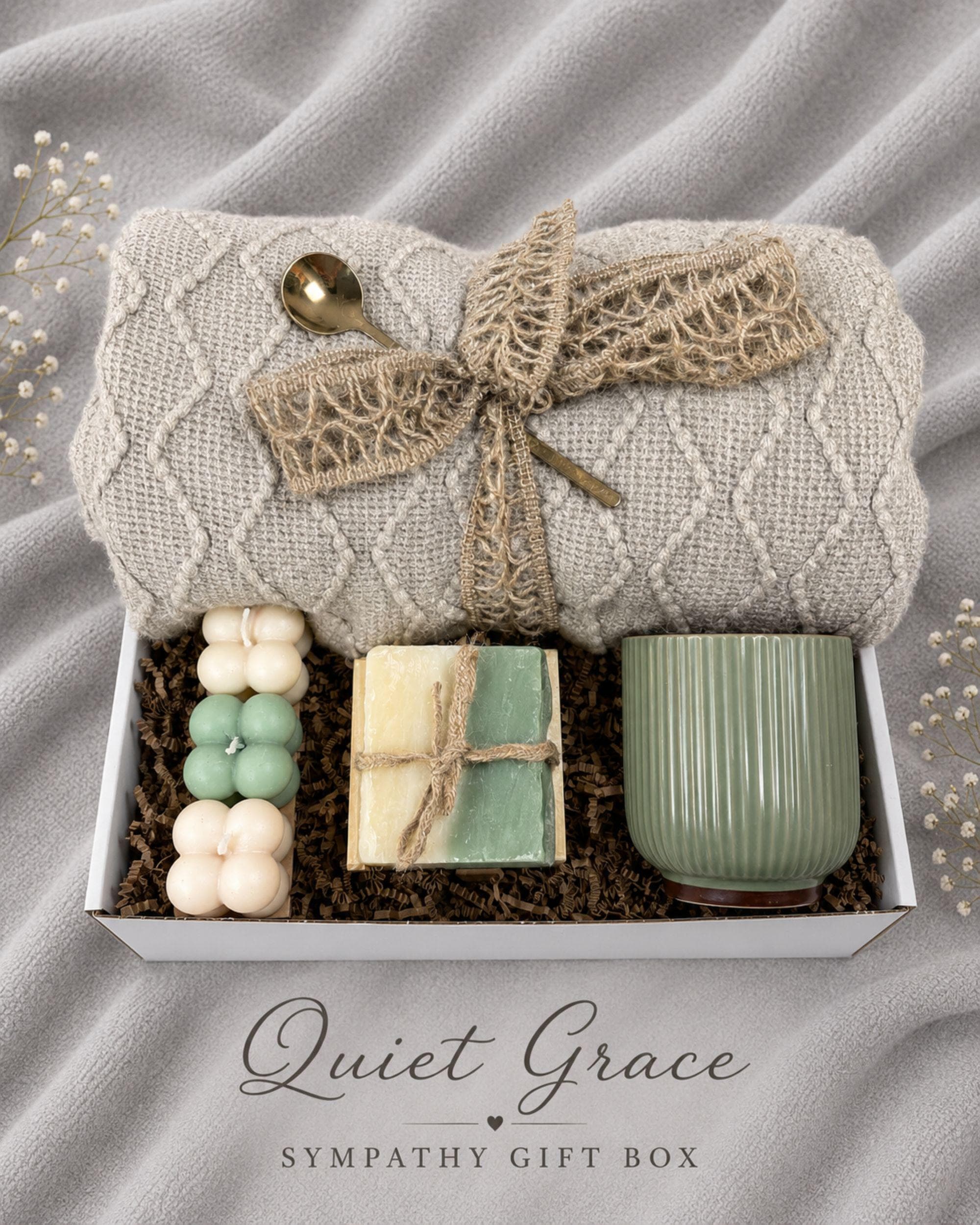 Loss of Daughter Gift sympathy gift box with comforting bereavement care items, memorial support for grieving parents, and condolence gift presentation.