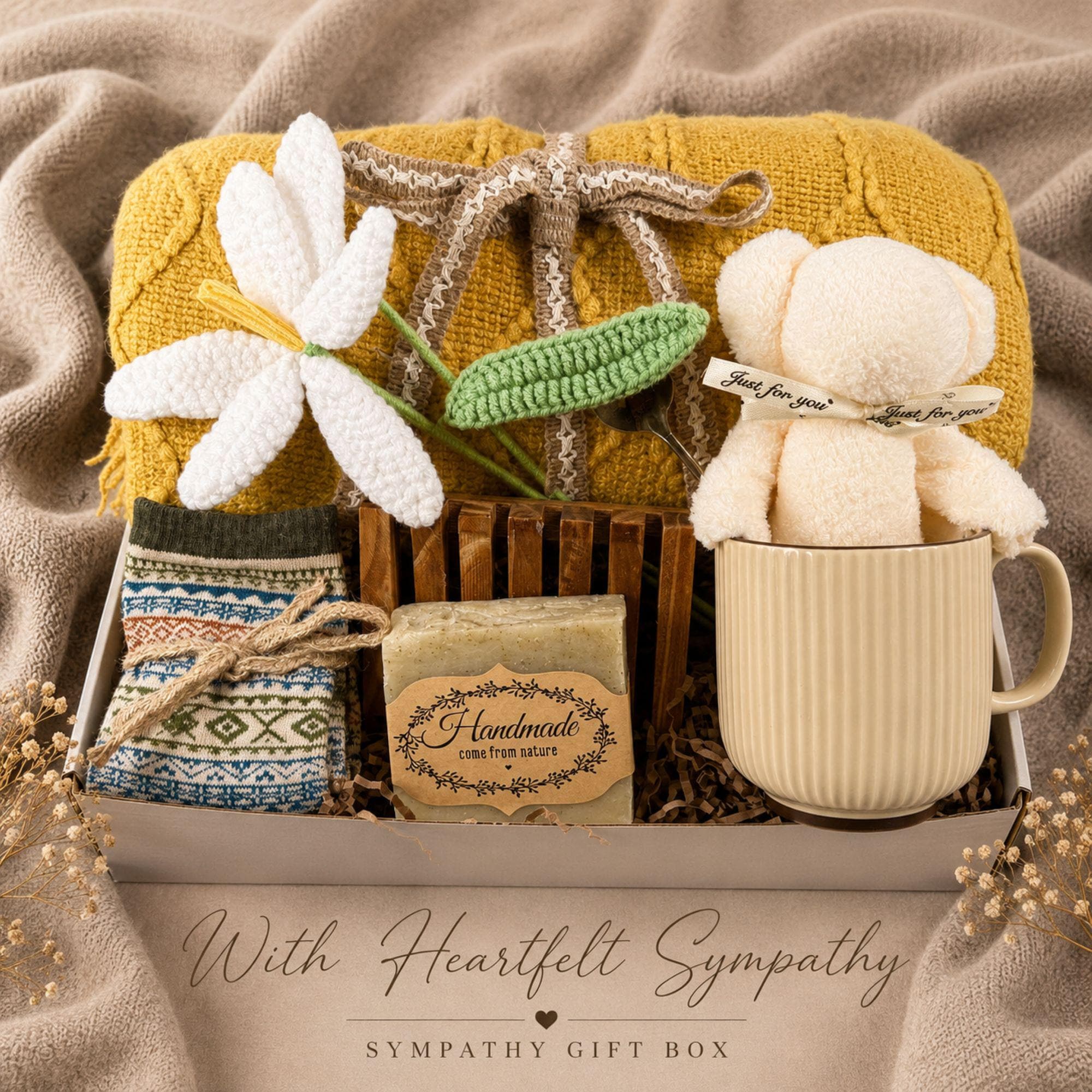 Pregnancy Loss Gift miscarriage care package with gentle comfort items, baby loss memorial support, sympathy gift for mom, and thoughtful bereavement presentation.