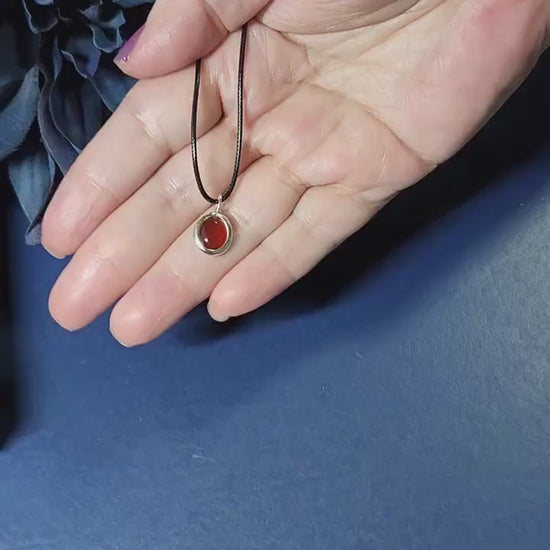 Stay Grounded with Carnelian: Unique Protection Stone Choker Necklace