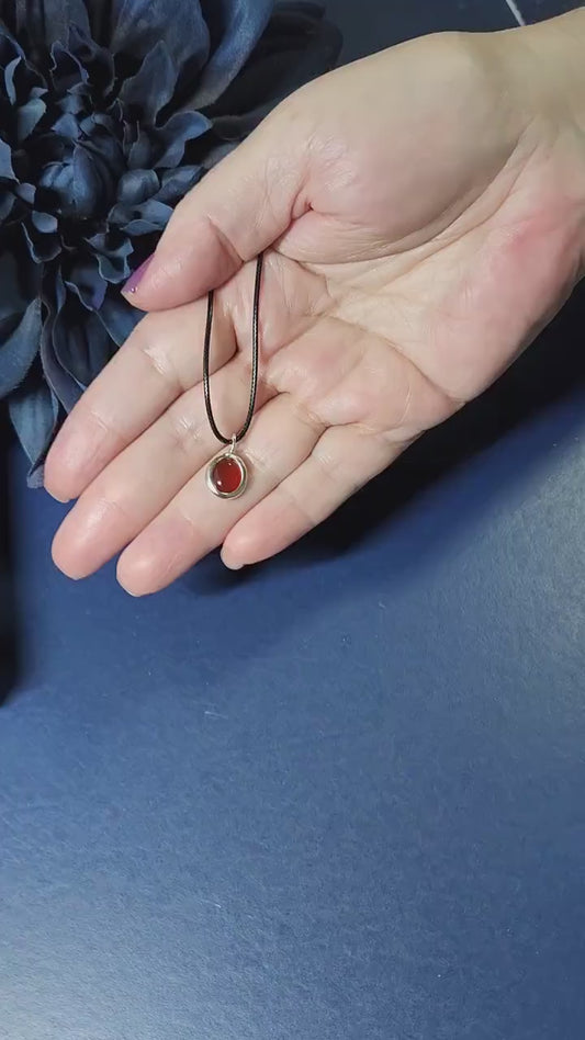 Stay Grounded with Carnelian: Unique Protection Stone Choker Necklace