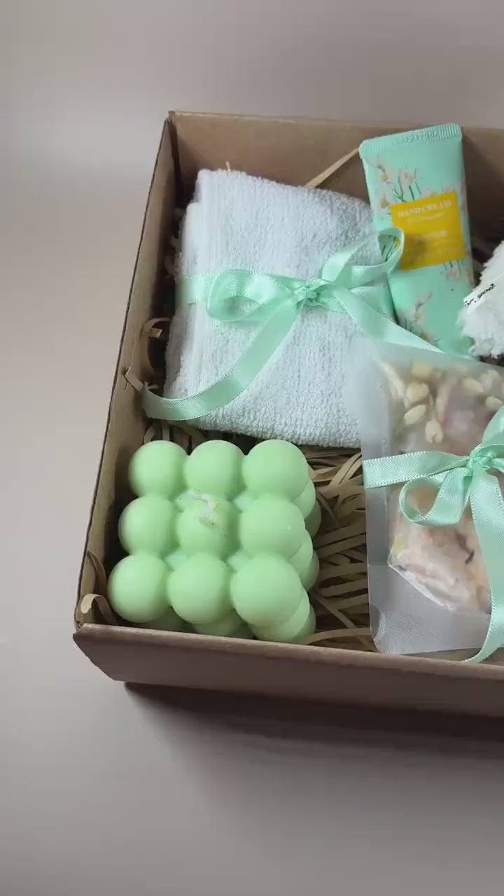 Cozy "Hug in a Box" Gift Set: Blanket, Spa & Self-Care
