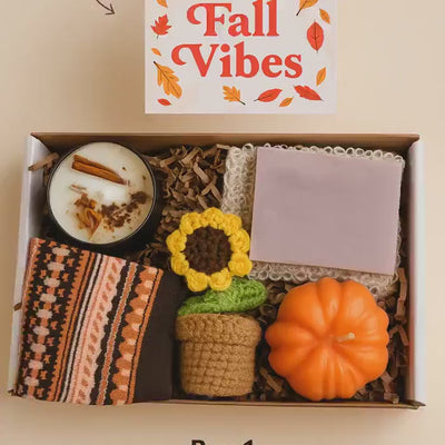 Fall Cozy Spa Gift Box - Pumpkin Spice Comfort Set