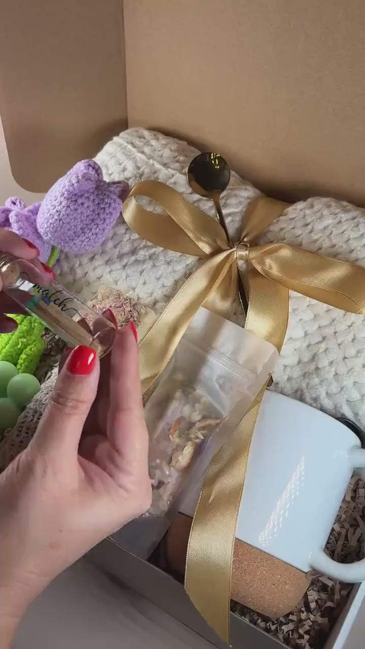 Cozy Gift Box: Blanket, Mug, Candle - Hug in a Box Care Package