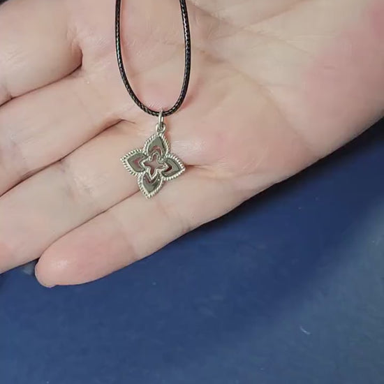 Sterling Silver Clover Necklace: Sacred Geometry, Evil Eye Protection