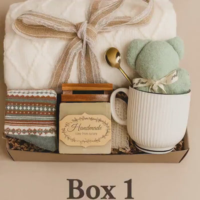 Cozy Fall Gift Set, Hygge Gift Box, Halloween Gifts, Spooky Season, Boo Basket