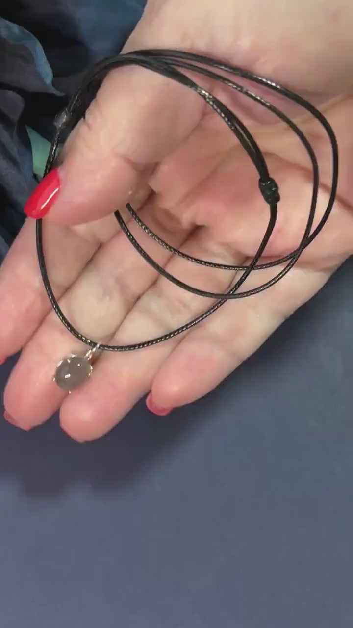 Topaz Birthstone Crystal Necklace: Sterling Silver Protection Jewelry