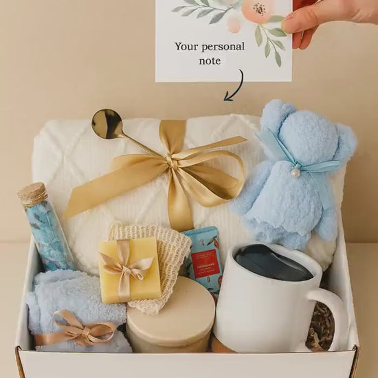 Surgery Recovery Gift Box: Cozy Blanket, Spa Self-Care - Get Well Soon