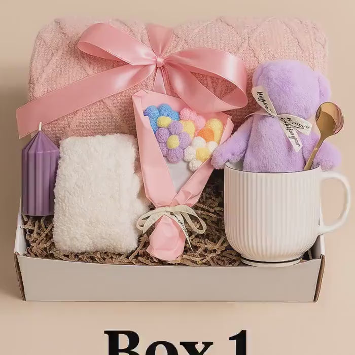Thinking of You Cozy Care Package, Hug In a Box, Encouragement Gift