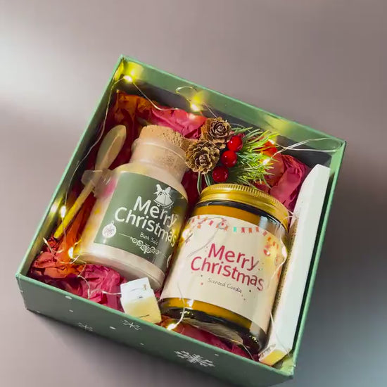 Christmas Spa Gift Box: Holiday Self-Care Basket for Her