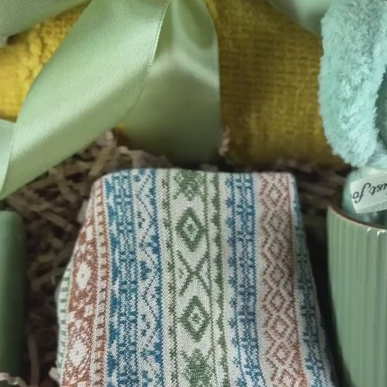 Cozy Blanket Gift basket, Care Package, Spa Bundle, Hug in Box