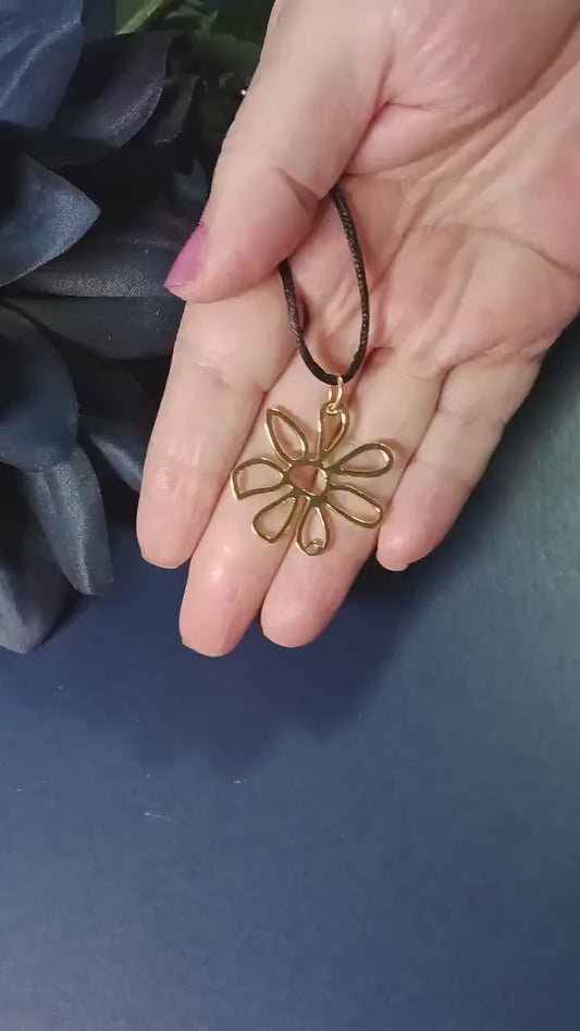 Sacred Geometry Flower Necklace: Evil Eye Y2K Protection
