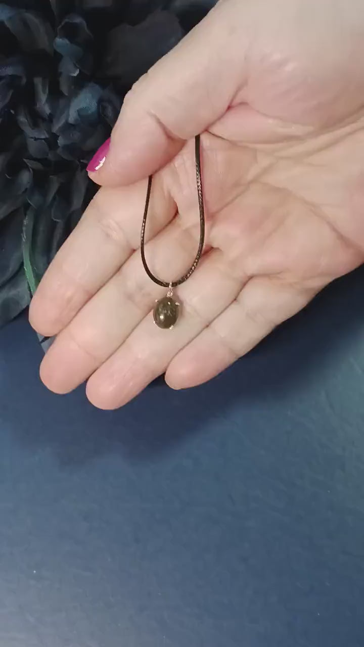 Y2K Necklace, Simple Gemstone Everyday Evil Eye Necklace